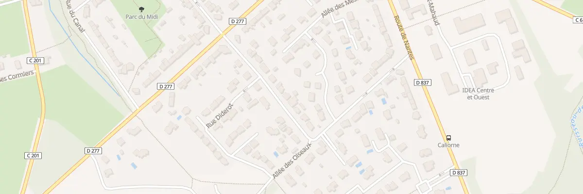 Plan du 20 Rue des Oiseaux à Pont-Péan