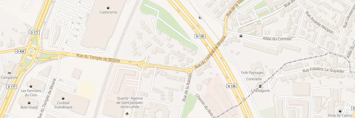 Plan du 126 Rue du Temple de Blosne à Saint-Jacques-de-la-Lande