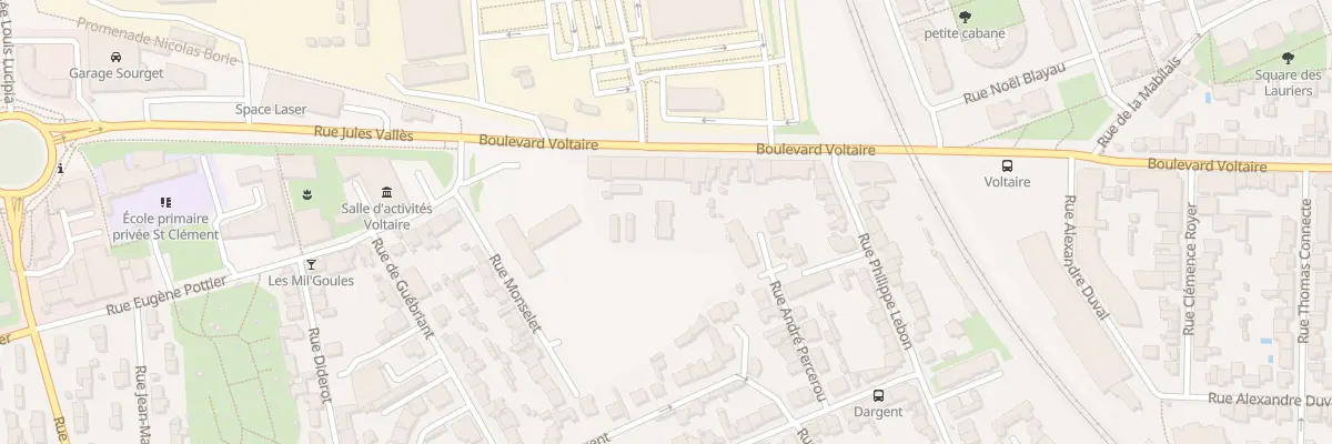 Plan du 87 Bd Voltaire à Rennes
