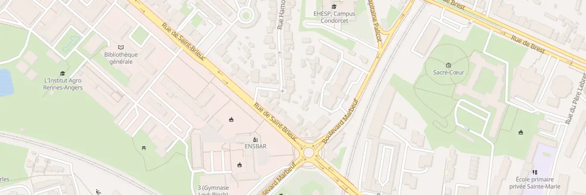 Plan du 6 Rue Hamon à Rennes