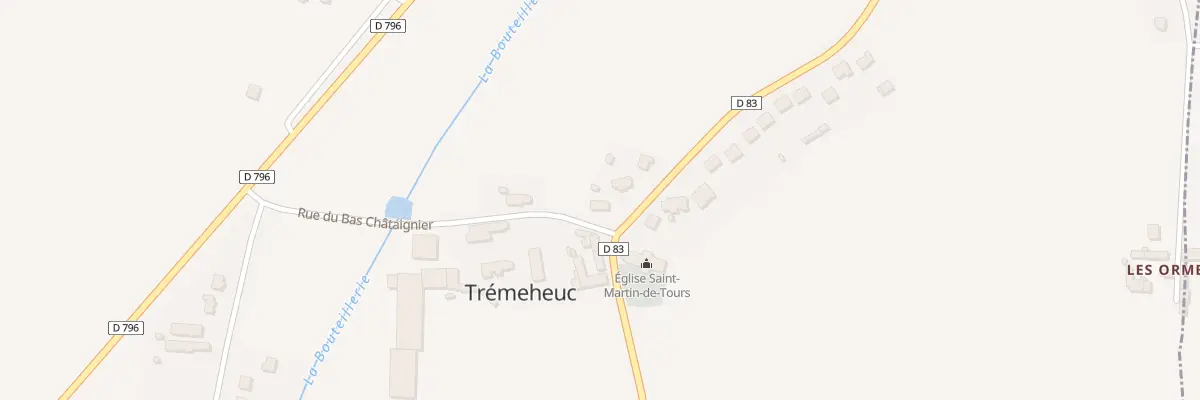 Plan du 5095 Le Bourg à Trémeheuc