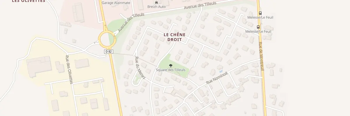Plan du 9 Rue Guyet de la Villeneuve à Melesse
