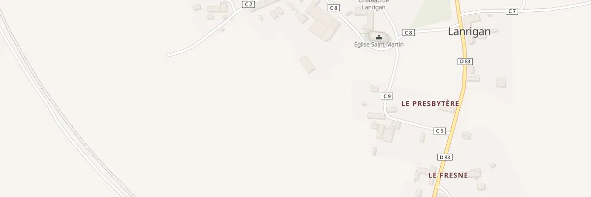 Plan du 37 Le Bourg à Lanrigan
