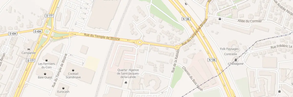 Plan du 113 Rue du Temple de Blosne à Saint-Jacques-de-la-Lande