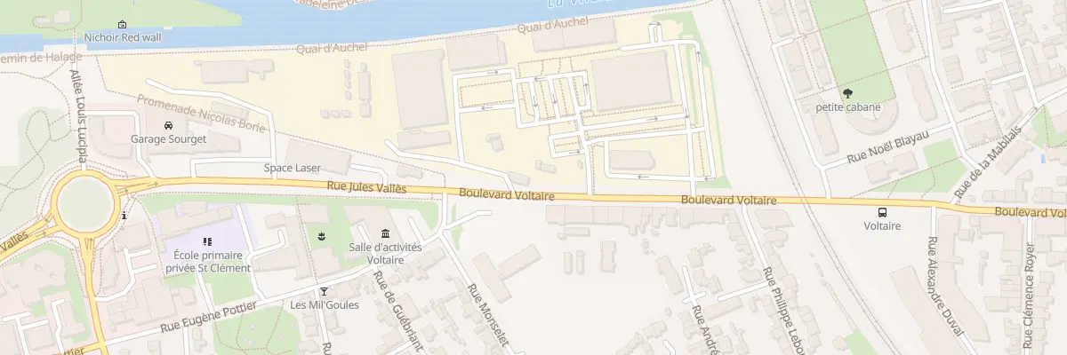 Plan du 74 Bd Voltaire à Rennes