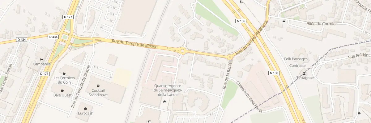 Plan du 115 Rue du Temple de Blosne à Saint-Jacques-de-la-Lande