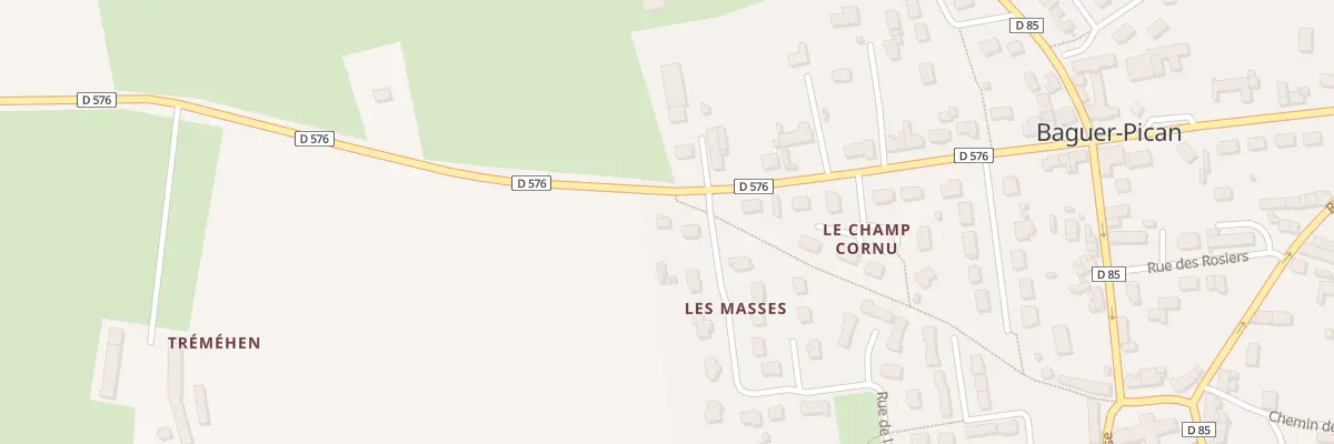 Plan du 2 Rue de Paris à Baguer-Pican