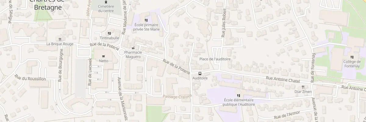 Plan du 71 Rue de la Poterie à Chartres-de-Bretagne