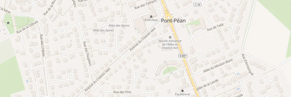 Plan du 22 Av du Chemin Vert à Pont-Péan
