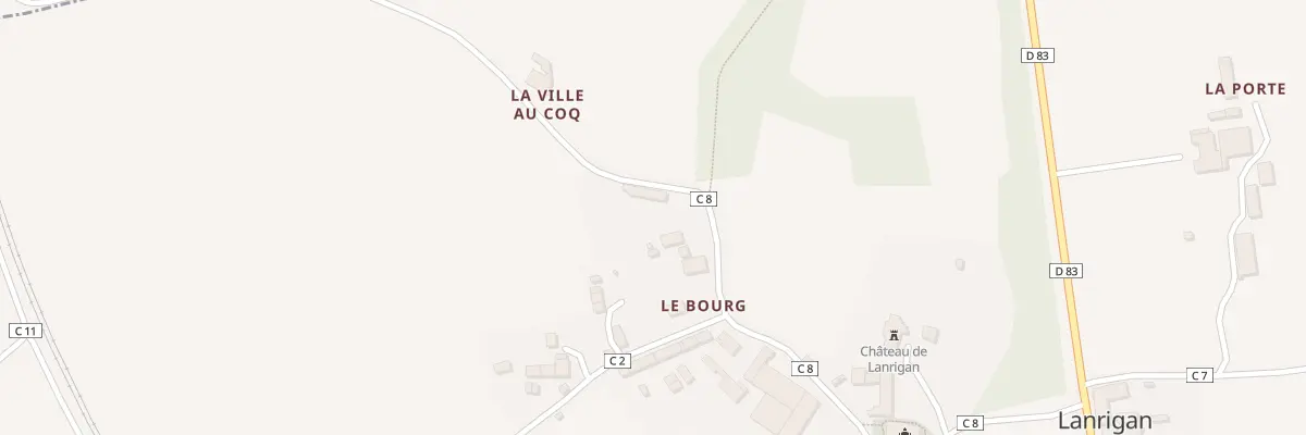 Plan du 5014 Le Bourg à Lanrigan
