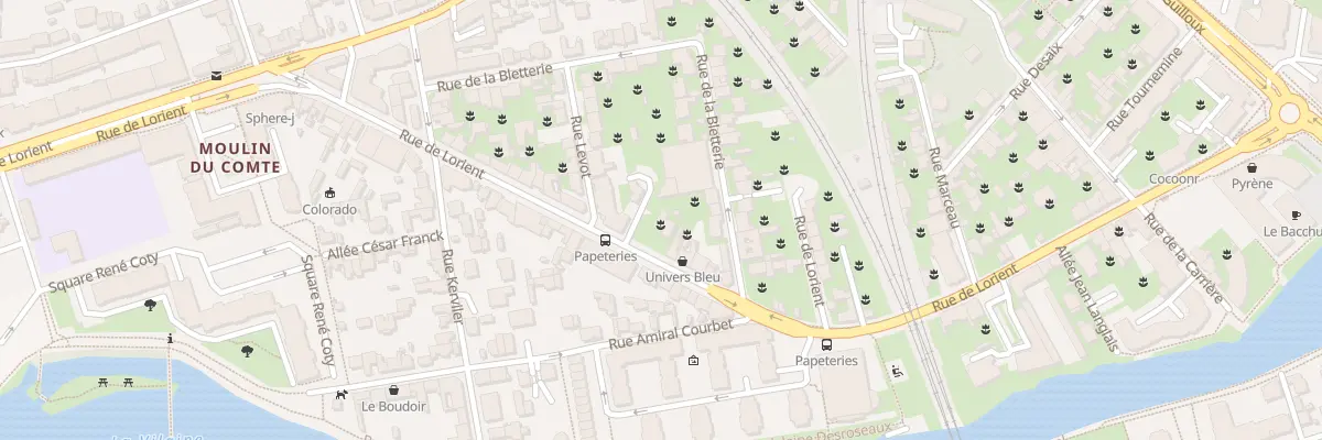 Plan du 52 Rue de Lorient à Rennes