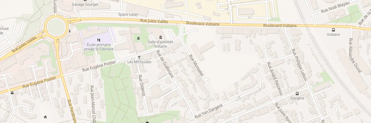 Plan du 8 Rue Monselet à Rennes