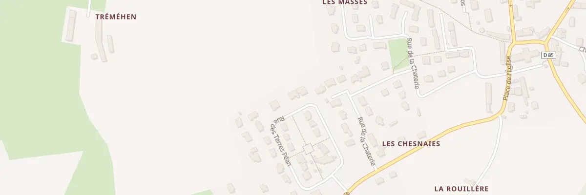 Plan du 21 Rue des Terres Pean à Baguer-Pican