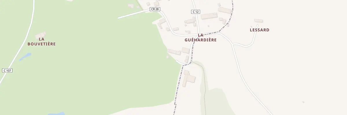 Plan du 18 La Guéhardière à Guipel