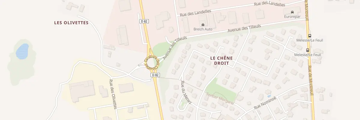 Plan du 28 Rue Bigot du Chenay à Melesse