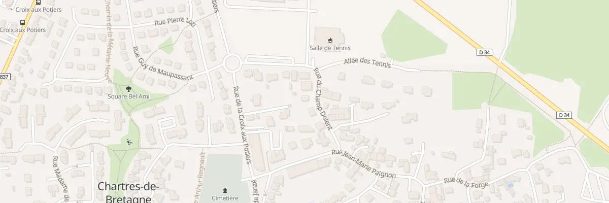 Plan du 7 Rue du Champ Dolent à Chartres-de-Bretagne