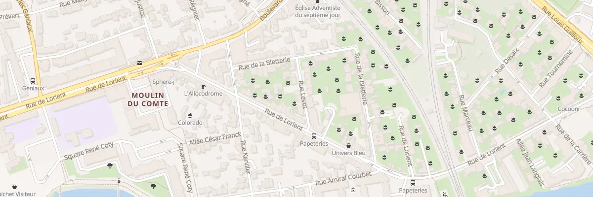 Plan du 7 Rue Levot à Rennes