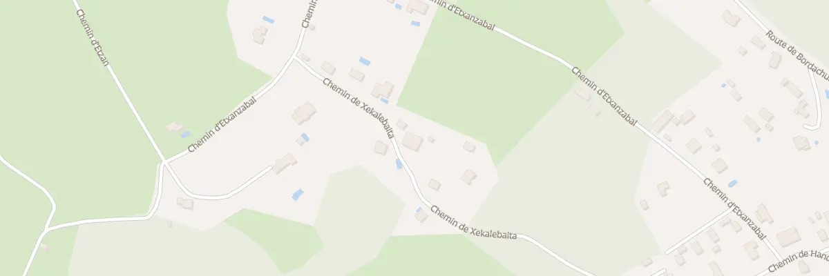 Plan du 382 Che de Xekalebaita à Urrugne