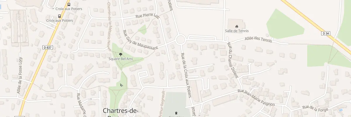 Plan du 5 Rue Rabelais à Chartres-de-Bretagne