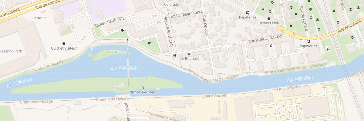 Plan du 43 Rue Amiral Courbet à Rennes
