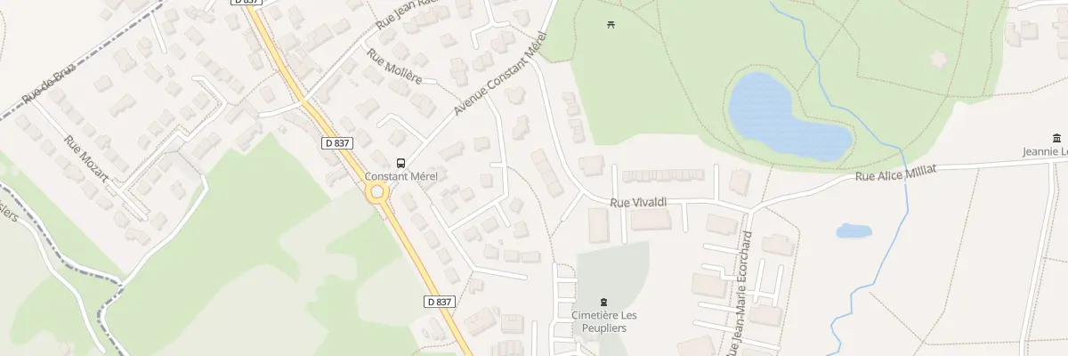 Plan du 11 Rue Vivaldi à Chartres-de-Bretagne