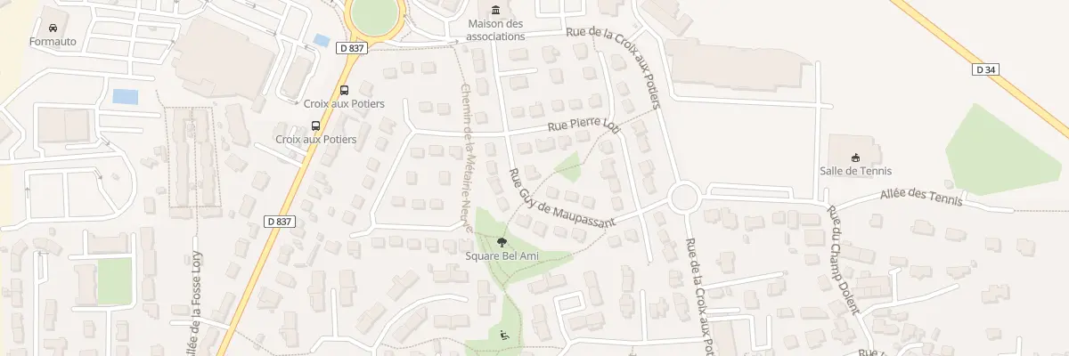 Plan du 8 Rue Guy de Maupassant à Chartres-de-Bretagne
