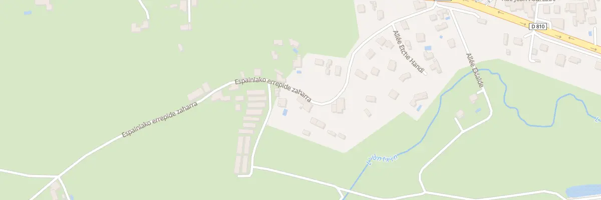 Plan du 333 Vte Vieille Rte d’Espagne à Urrugne