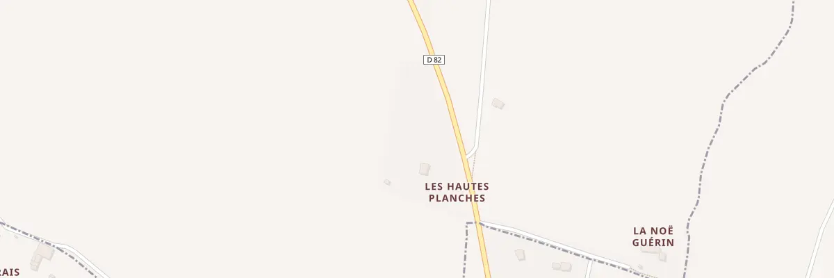 Plan du 5326 Les Planches à Montreuil-le-Gast
