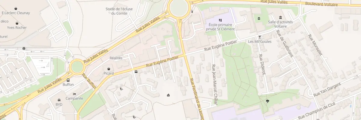 Plan du 2 Rue Ferdinand de Lesseps à Rennes