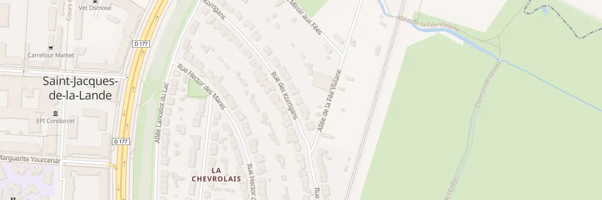 Plan du 23 Rue des Korrigans à Saint-Jacques-de-la-Lande