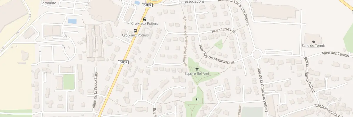 Plan du 13 Rue Alphonse Daudet à Chartres-de-Bretagne