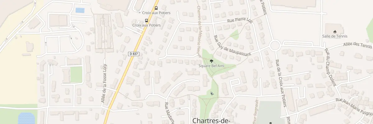 Plan du 20 Rue Alphonse Daudet à Chartres-de-Bretagne