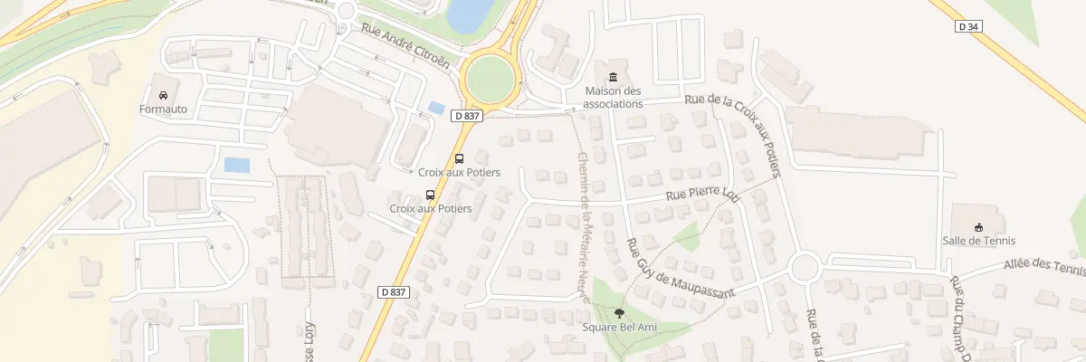 Plan du 6 Rue Alphonse Daudet à Chartres-de-Bretagne