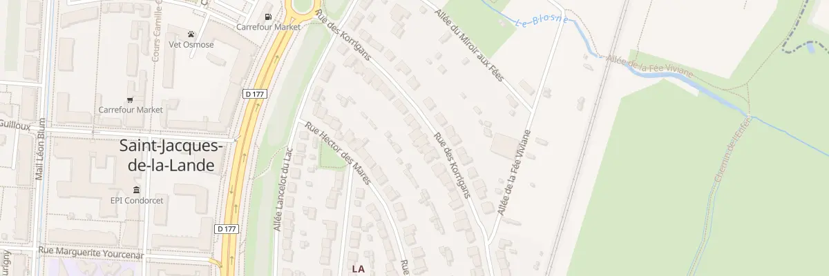 Plan du 20 Rue des Korrigans à Saint-Jacques-de-la-Lande