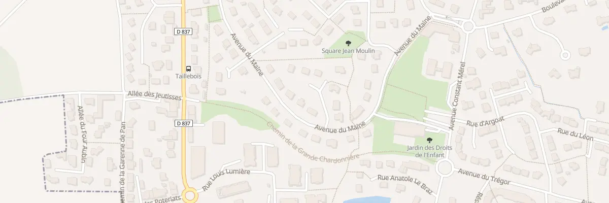 Plan du 55 Av du Maine à Chartres-de-Bretagne