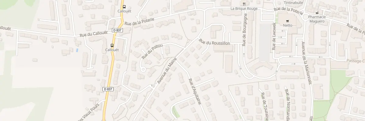 Plan du 1 Rue d’Aquitaine à Chartres-de-Bretagne