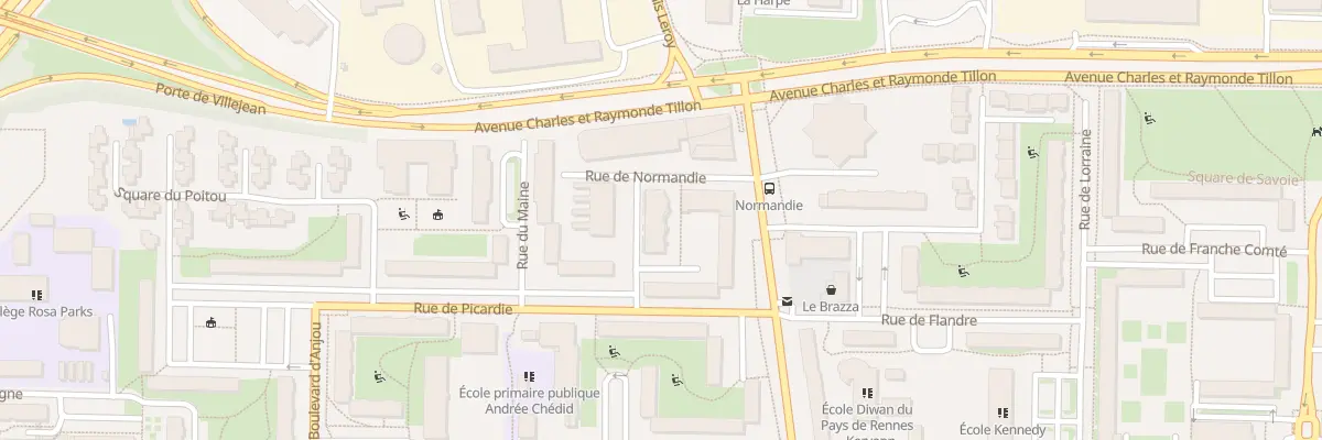 Plan du 4 Rue de Normandie à Rennes