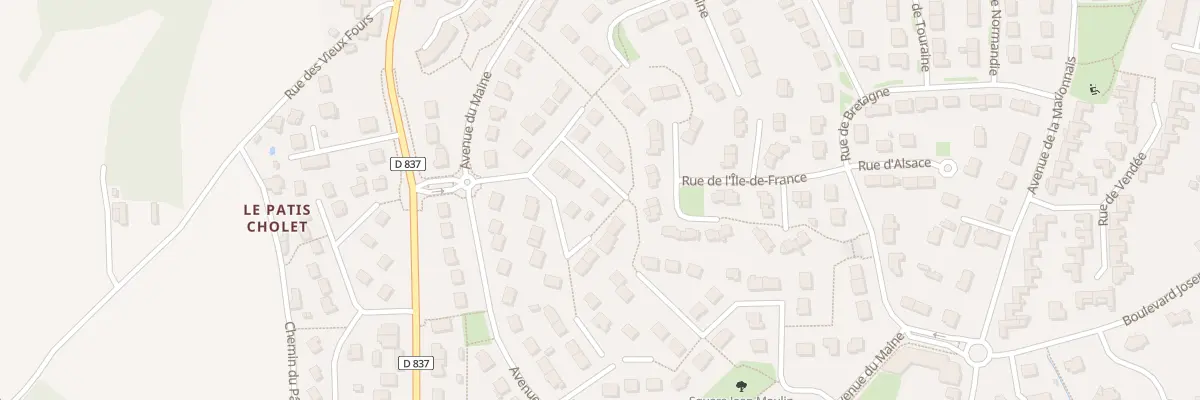 Plan du 6 All de Saintonge à Chartres-de-Bretagne