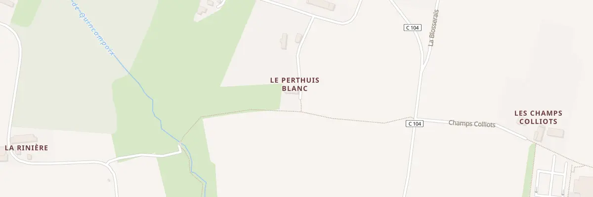 Plan du 45 Le Perthuis Blanc à Melesse