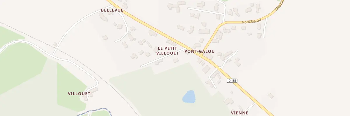 Plan du 44 Pont Galou à Baguer-Pican