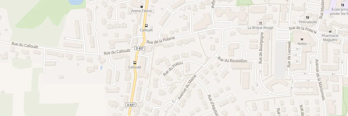 Plan du 14 Rue du Poitou à Chartres-de-Bretagne