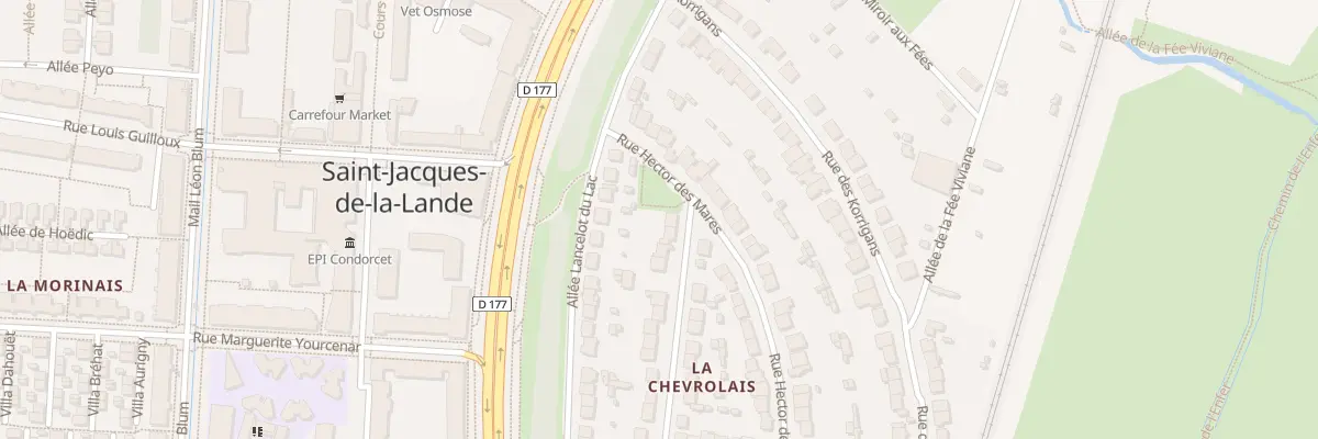 Plan du 2 Rue de la Table Ronde à Saint-Jacques-de-la-Lande