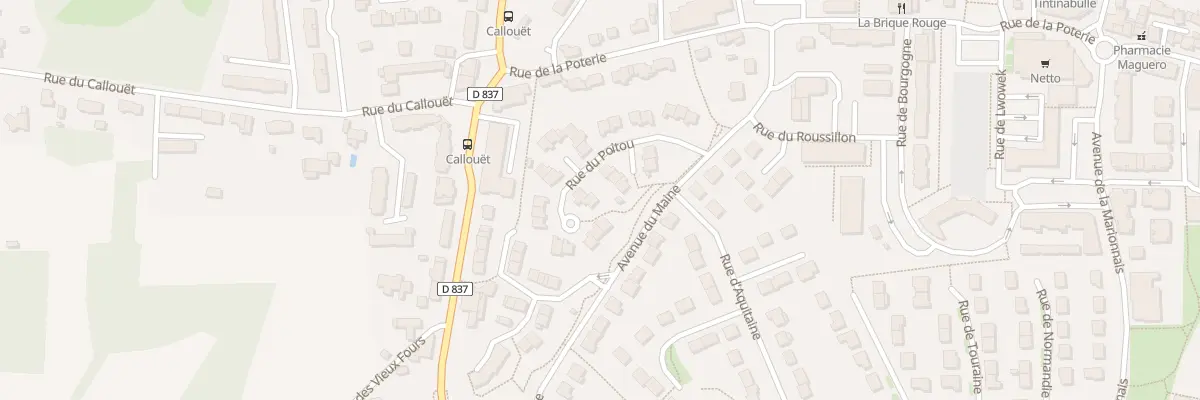 Plan du 13 Rue du Poitou à Chartres-de-Bretagne