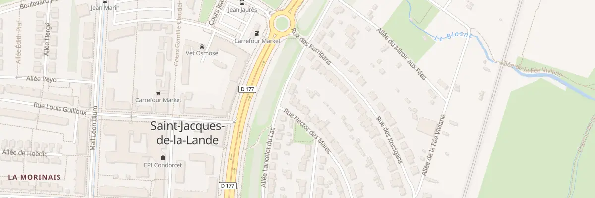 Plan du 1 Rue Hector des Mares à Saint-Jacques-de-la-Lande
