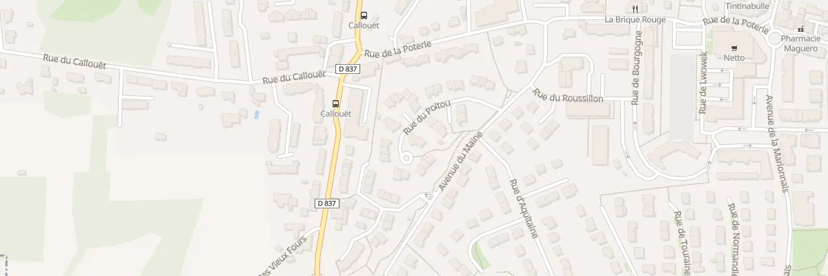 Plan du 11 Rue du Poitou à Chartres-de-Bretagne
