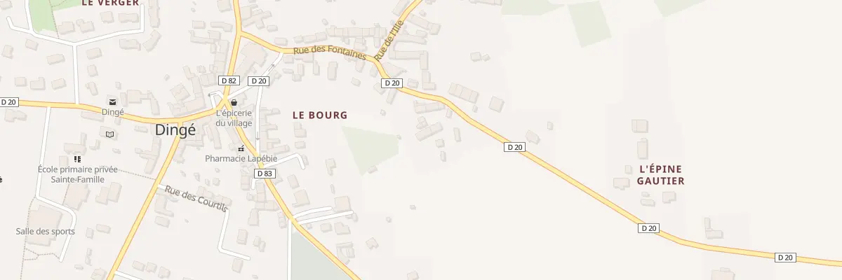 Plan du 16 Rue de Bourgouet à Dingé