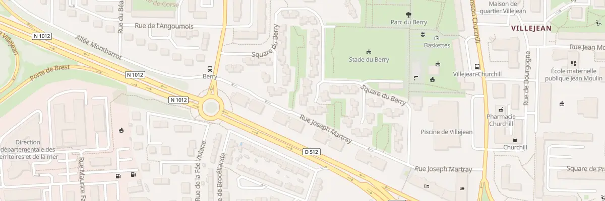 Plan du 20 Sq du Berry à Rennes
