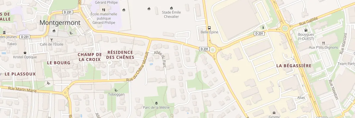 Plan du 6 Rue de la Belle Epine à Montgermont