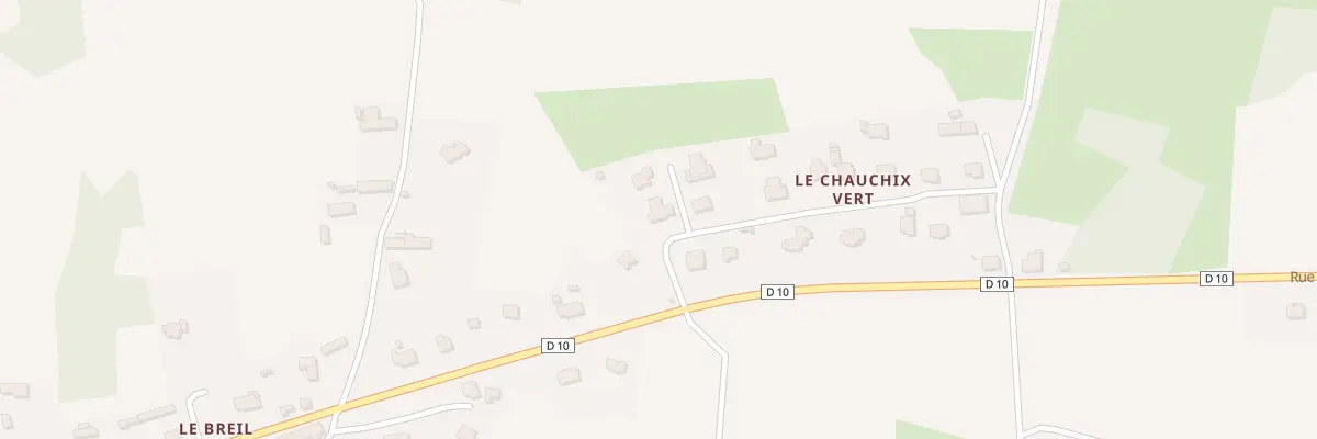 Plan du 9004 Le Chaussix Vert à Epiniac