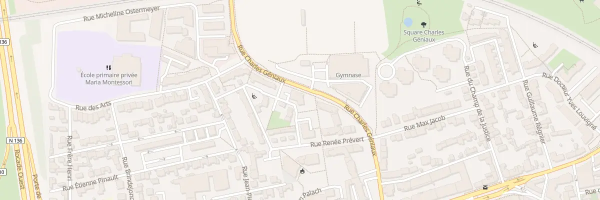 Plan du 21 Rue Charles et Paul Géniaux à Rennes